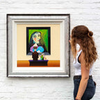 Picasso Pup - Original - SOLD by artist Chris Chapman - Wyecliffe Galleries