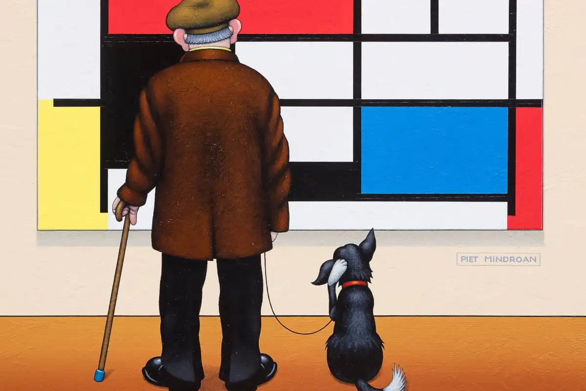 Piet Mindroan - Red, Yellow, Blue - Original by artist Chris Chapman - Wyecliffe Galleries