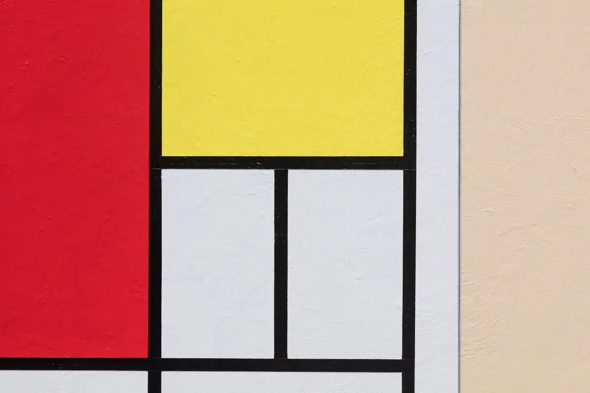 Piet Mindroan - Red, Yellow, Blue - Original by artist Chris Chapman - Wyecliffe Galleries