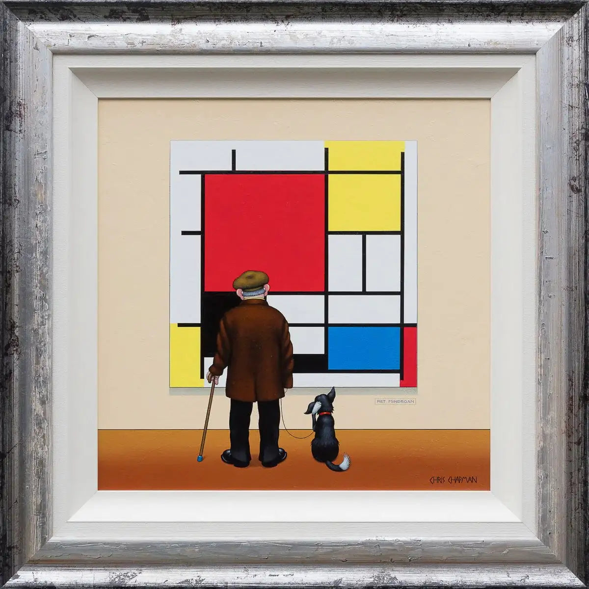 Piet Mindroan - Red, Yellow, Blue - Original by artist Chris Chapman - Wyecliffe Galleries