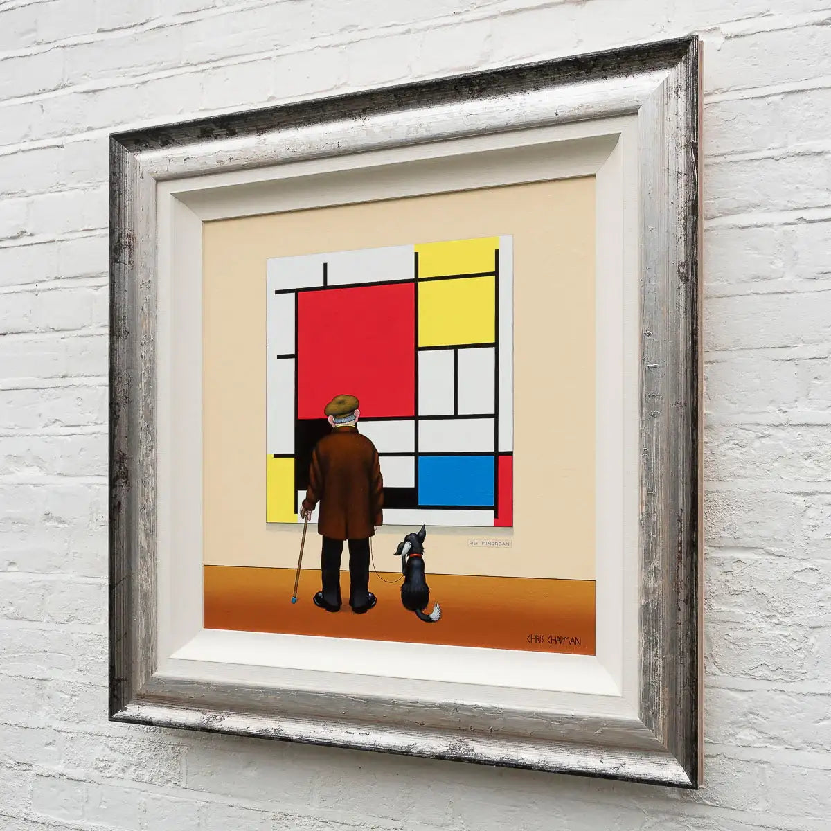 Piet Mindroan - Red, Yellow, Blue - Original by artist Chris Chapman - Wyecliffe Galleries