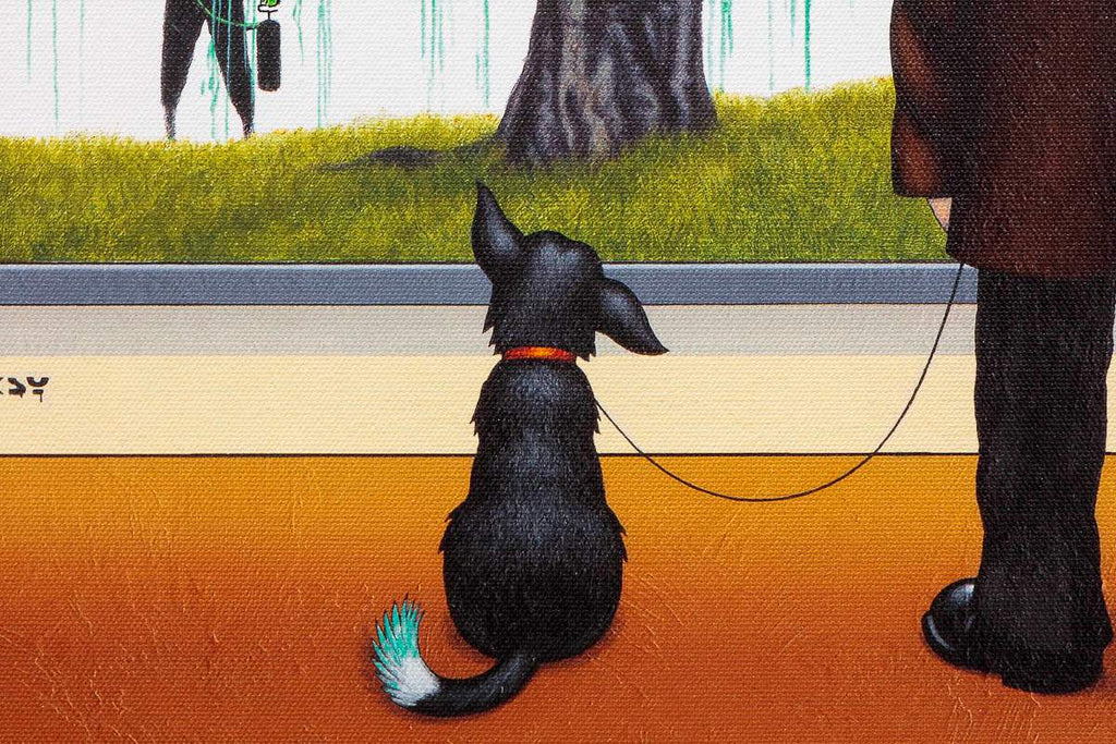 Pranksy - Green Tail - Edition by artist Chris Chapman - Wyecliffe Galleries