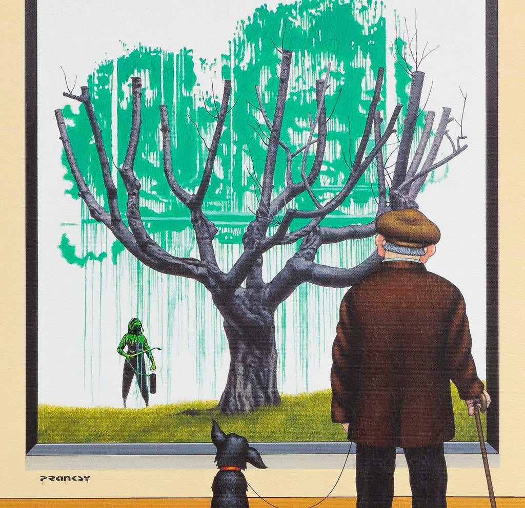 Pranksy - Green Tail - Edition by artist Chris Chapman - Wyecliffe Galleries
