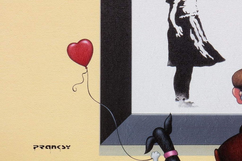 Pranksy - Two Hearts - Edition - SOLD by artist Chris Chapman - Wyecliffe Galleries
