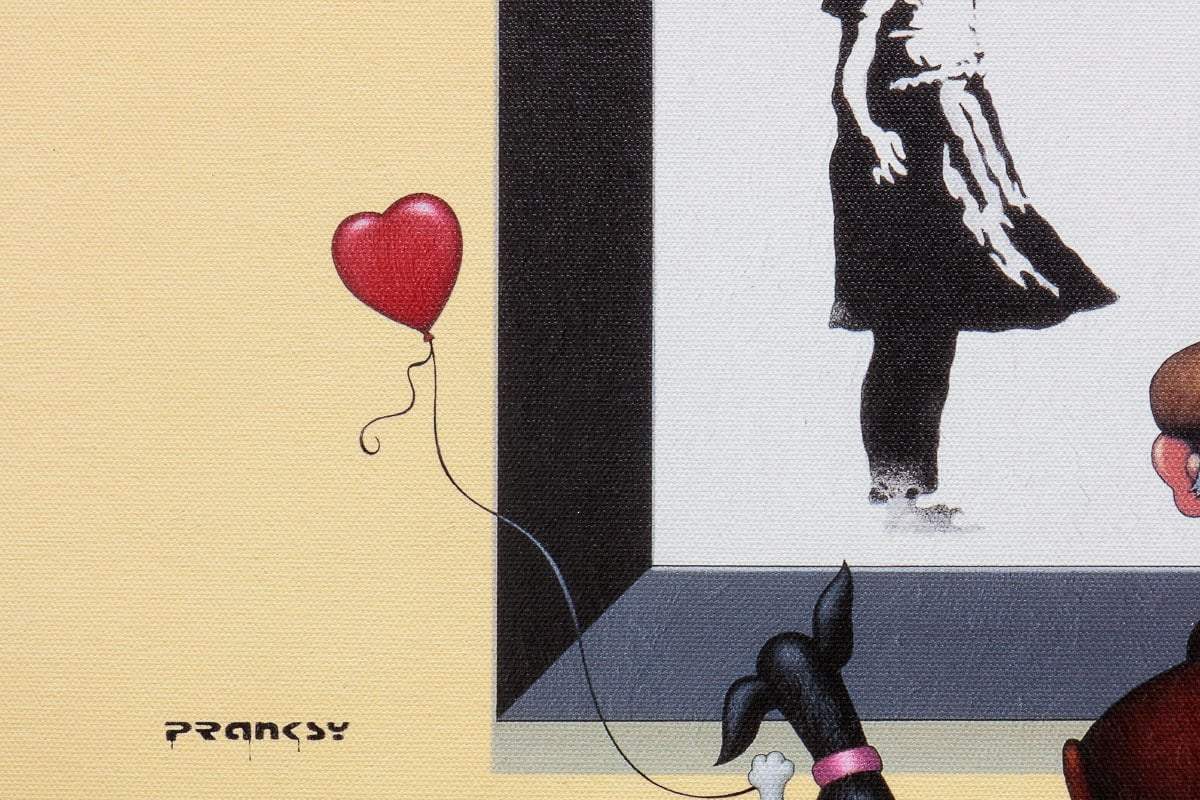 Pranksy - Two Hearts - Edition - SOLD by artist Chris Chapman - Wyecliffe Galleries