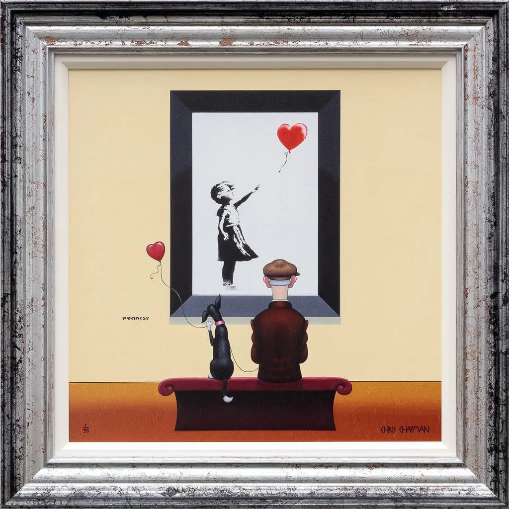 Pranksy - Two Hearts - Edition - SOLD by artist Chris Chapman - Wyecliffe Galleries