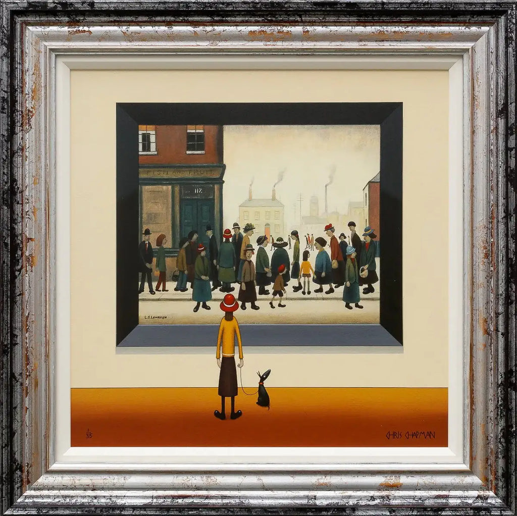 The Shoppers - Edition - SOLD by artist Chris Chapman - Wyecliffe Galleries