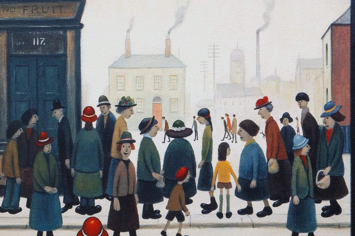 The Shoppers - Edition - SOLD by artist Chris Chapman - Wyecliffe Galleries
