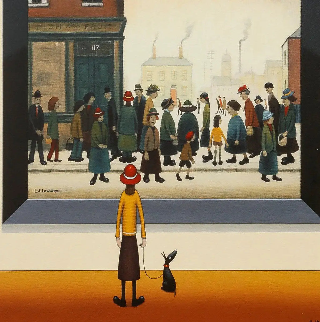 The Shoppers - Edition - SOLD by artist Chris Chapman - Wyecliffe Galleries