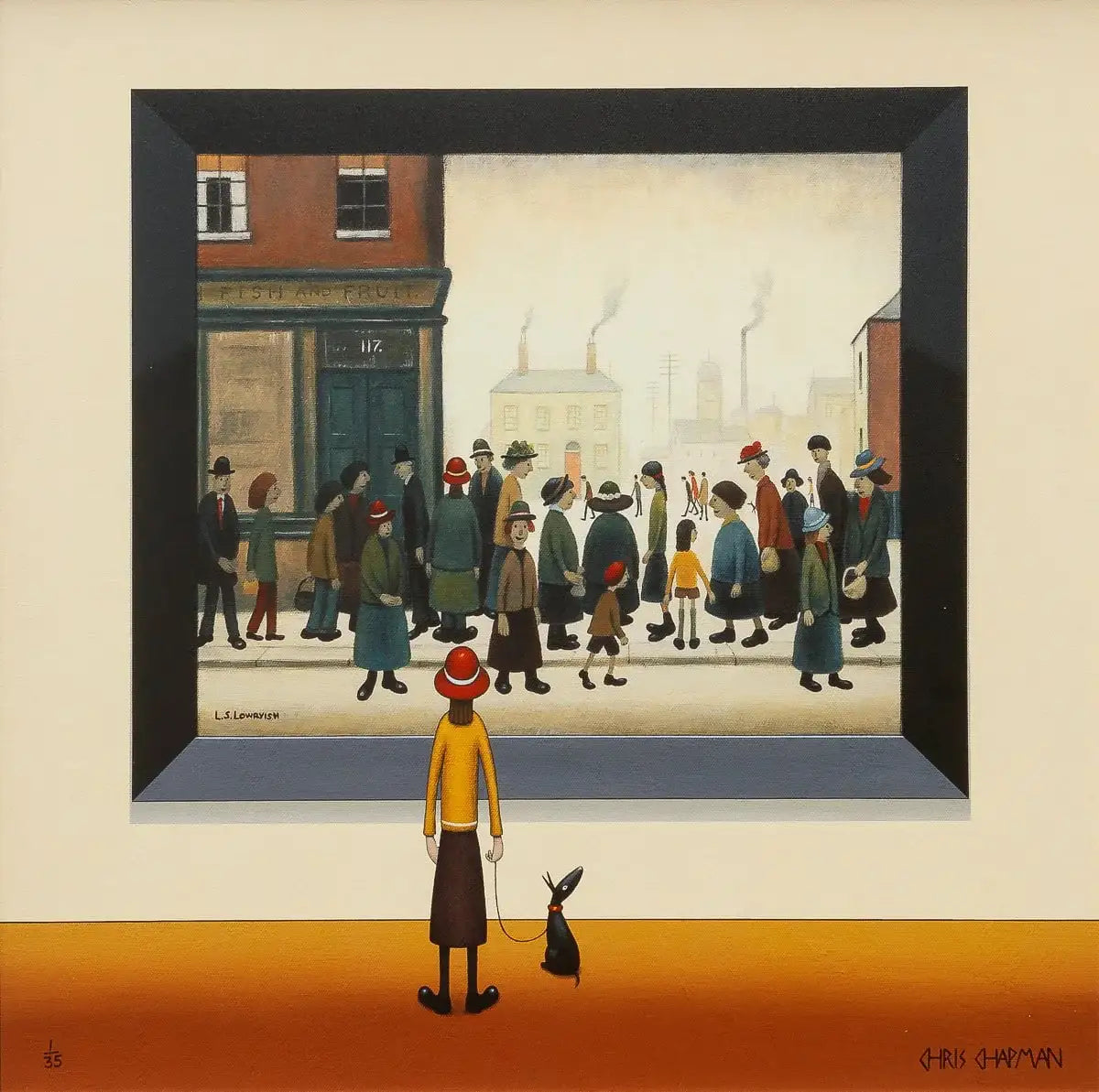 The Shoppers - Edition - SOLD by artist Chris Chapman - Wyecliffe Galleries