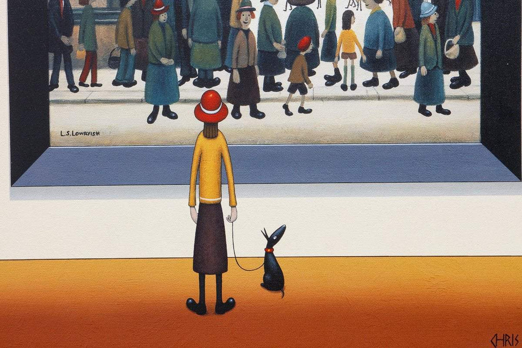 The Shoppers - Edition - SOLD by artist Chris Chapman - Wyecliffe Galleries