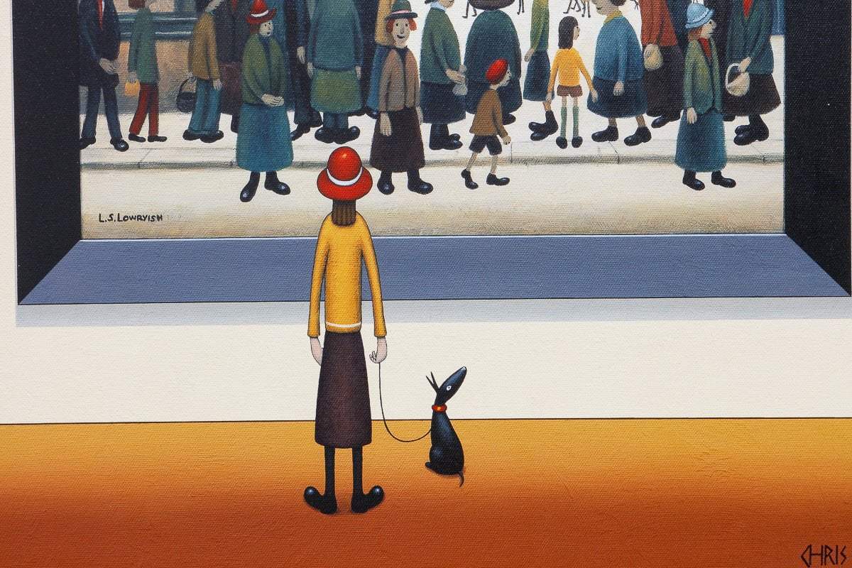 The Shoppers - Edition - SOLD by artist Chris Chapman - Wyecliffe Galleries