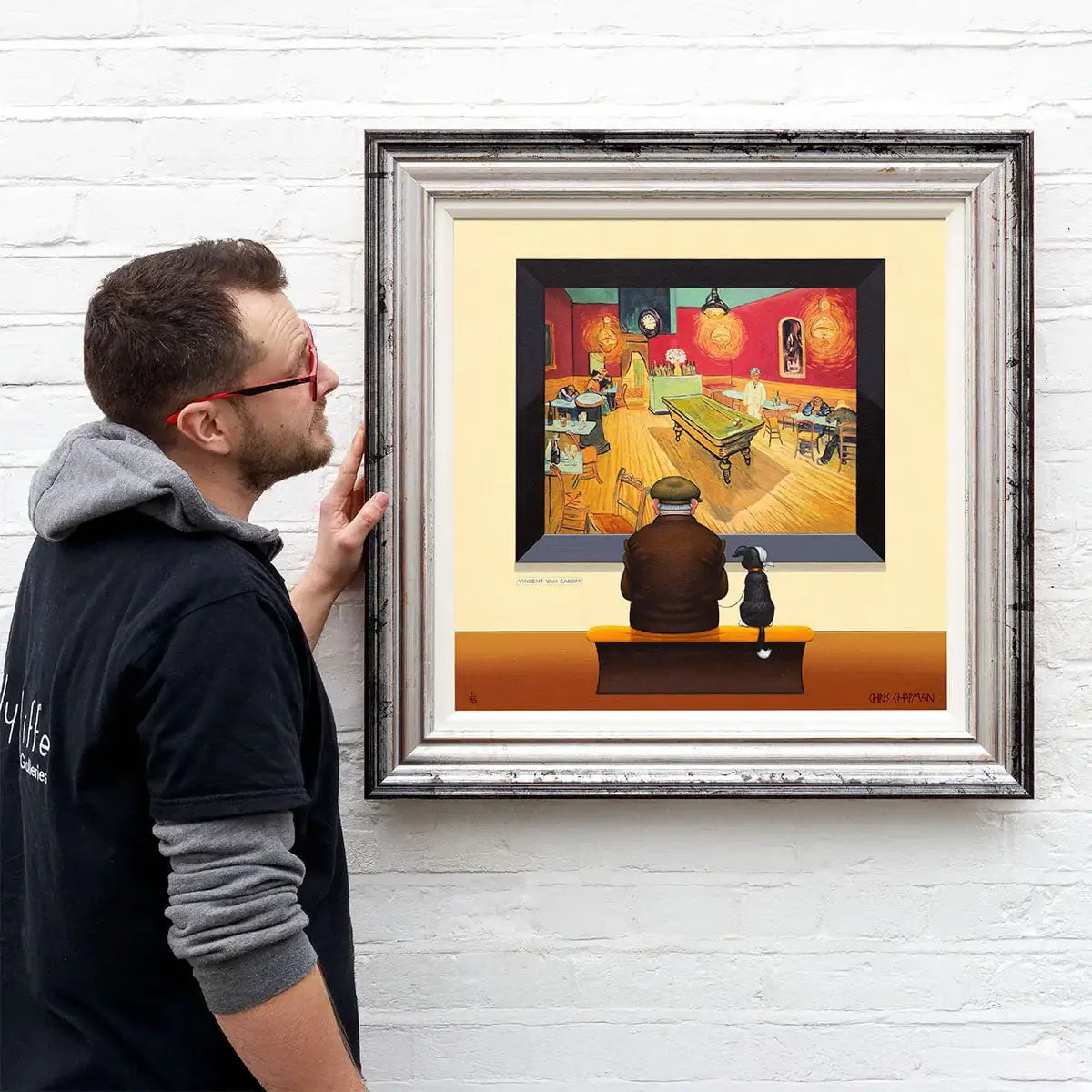 Billiards In The Bar - Edition by artist Chris Chapman - Wyecliffe Galleries