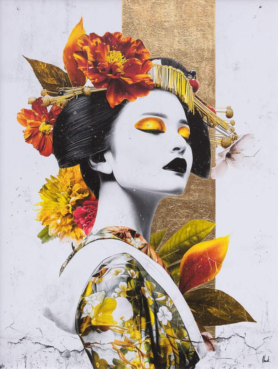 Benitsubaki - Original by artist Chuck - Wyecliffe Galleries