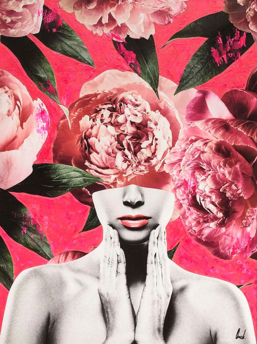 Bubblegum Pink - Original by artist Chuck - Wyecliffe Galleries