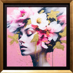 Dahlias Delight - Original - SOLD by artist Chuck - Wyecliffe Galleries