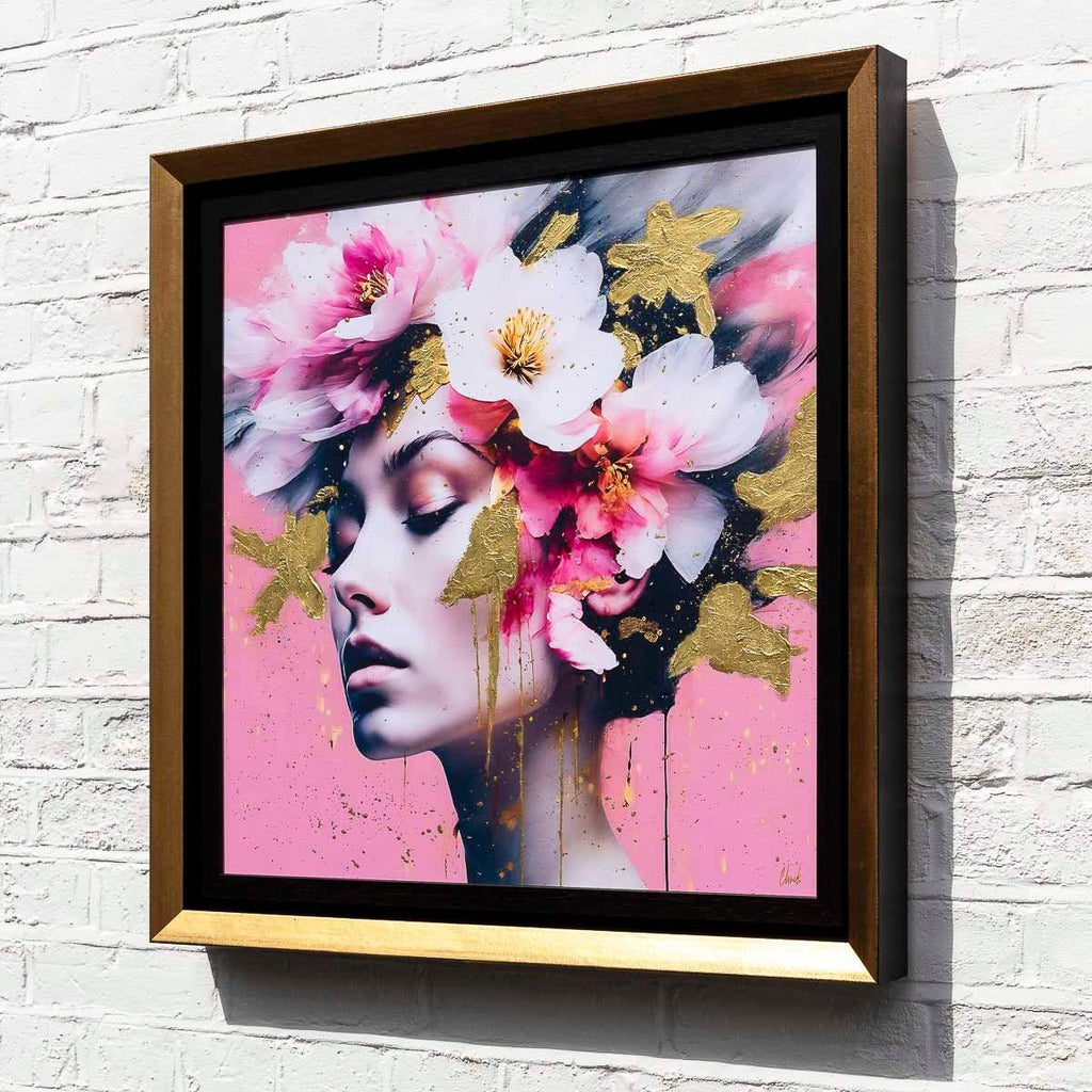 Dahlias Delight - Original - SOLD by artist Chuck - Wyecliffe Galleries