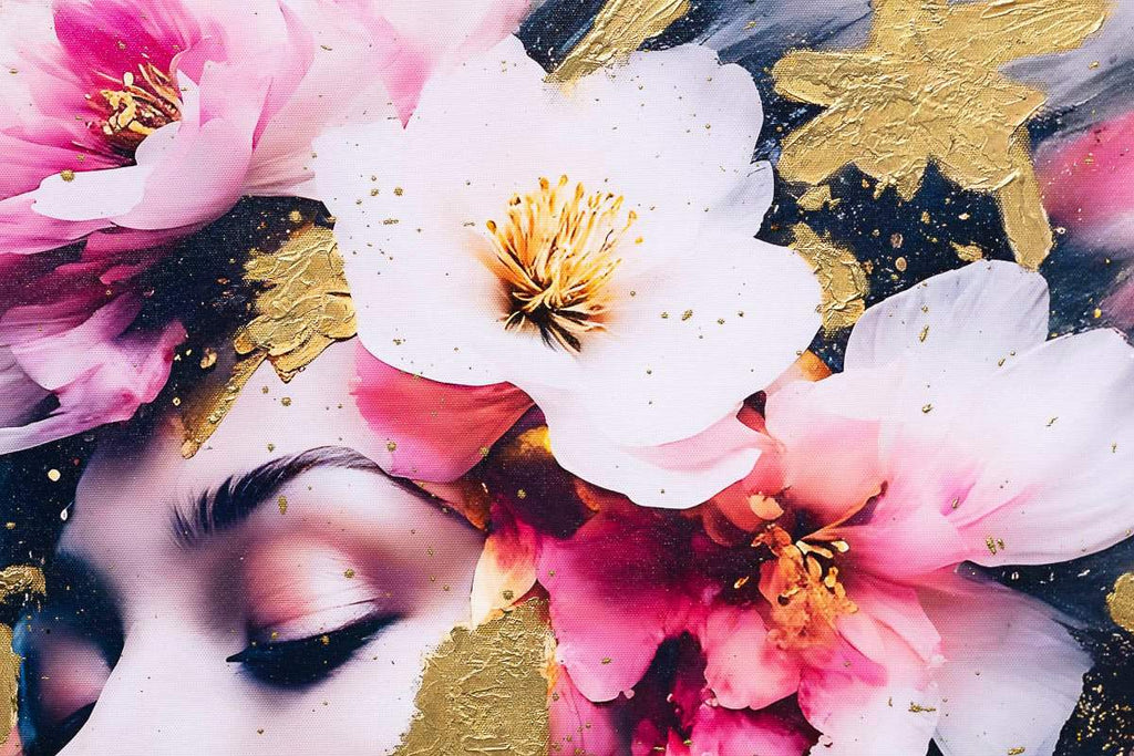 Dahlias Delight - Original - SOLD by artist Chuck - Wyecliffe Galleries