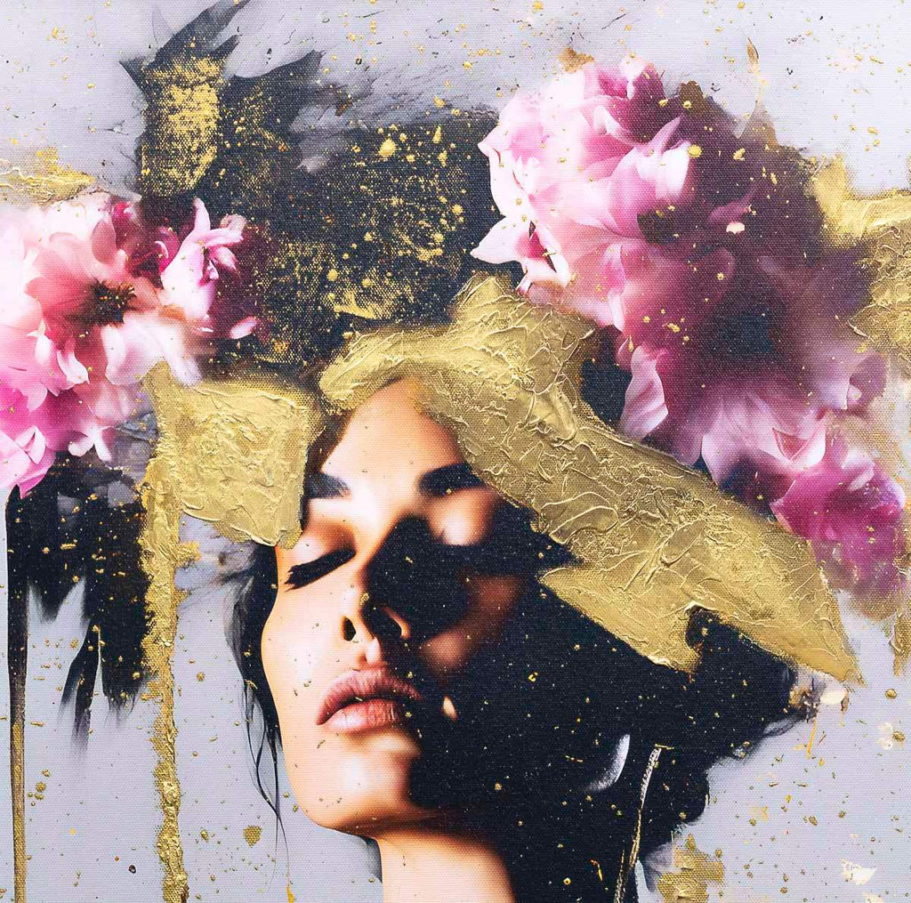 Evangeline's Vibrance - Original - SOLD by artist Chuck - Wyecliffe Galleries