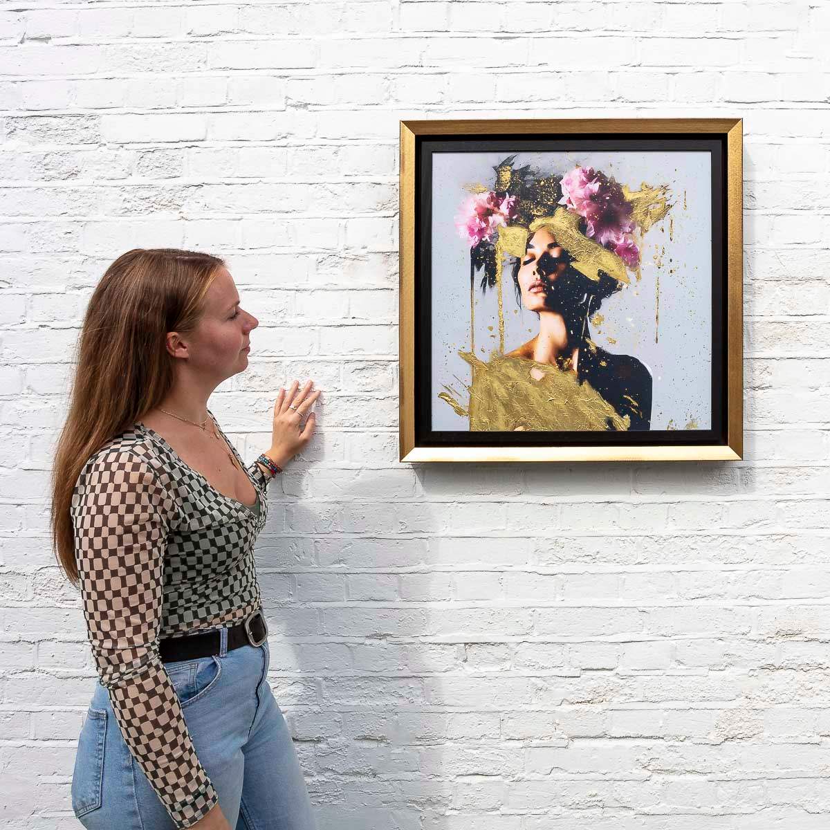 Evangeline's Vibrance - Original - SOLD by artist Chuck - Wyecliffe Galleries