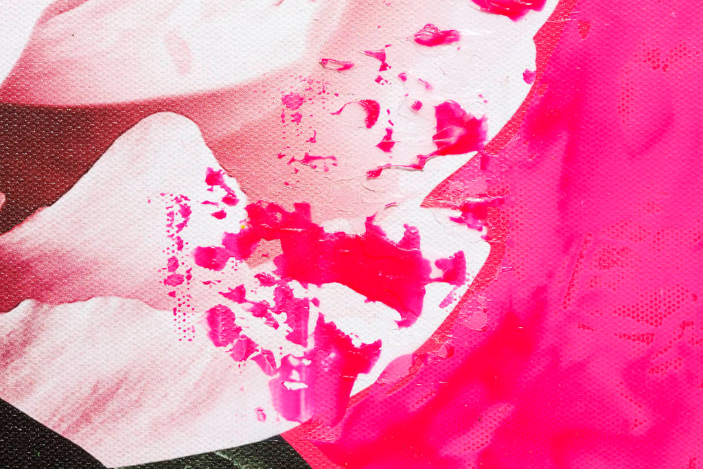 Shocking Pink - Original - SOLD by artist Chuck - Wyecliffe Galleries