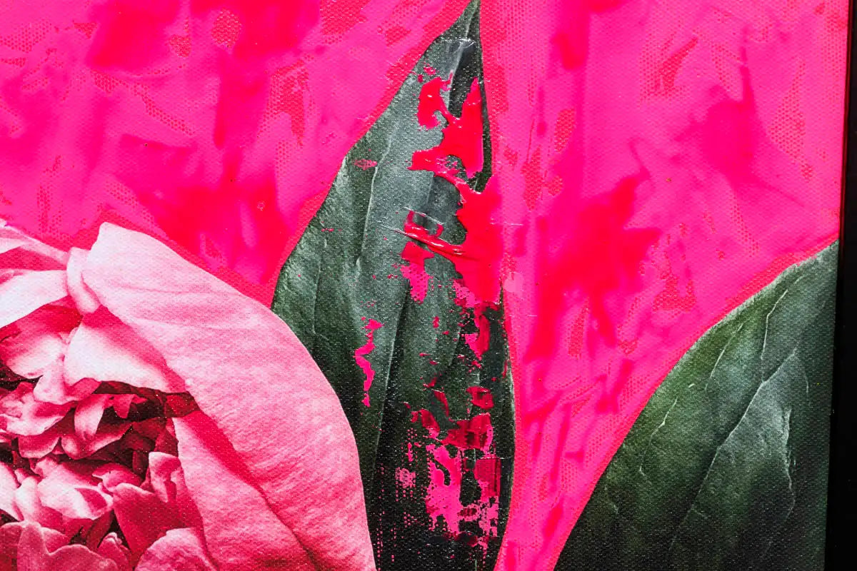 Shocking Pink - Original - SOLD by artist Chuck - Wyecliffe Galleries