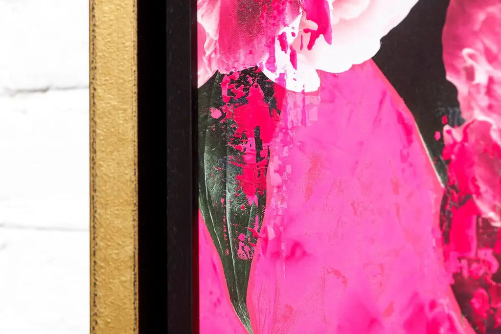 Shocking Pink - Original - SOLD by artist Chuck - Wyecliffe Galleries