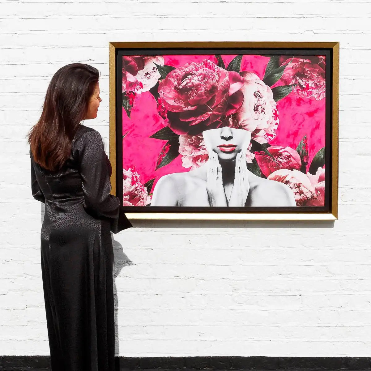 Shocking Pink - Original - SOLD by artist Chuck - Wyecliffe Galleries