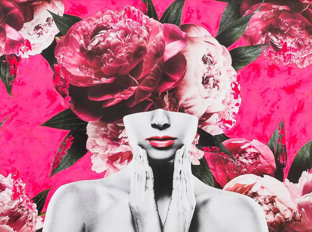 Shocking Pink - Original - SOLD by artist Chuck - Wyecliffe Galleries