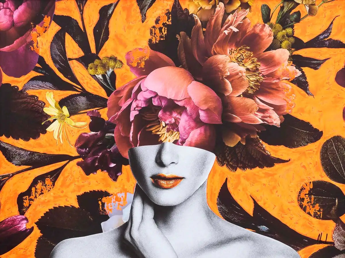 Tango Orange - Original by artist Chuck - Wyecliffe Galleries