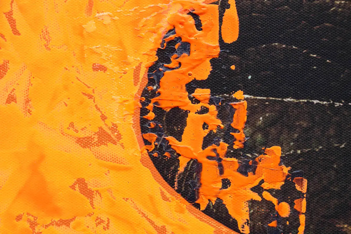 Tango Orange - Original by artist Chuck - Wyecliffe Galleries