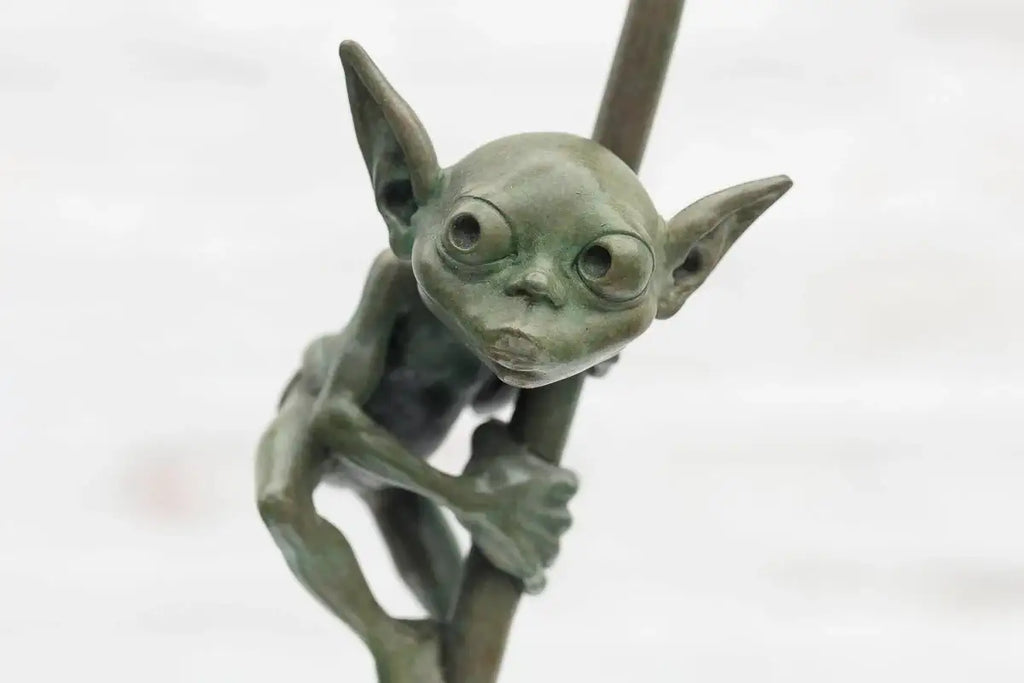 Amazon Goblin - Bronze Sculpture (Small) - Edition by artist David Goode - Wyecliffe Galleries