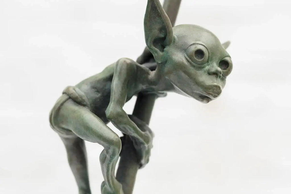 Amazon Goblin - Bronze Sculpture (Small) - Edition by artist David Goode - Wyecliffe Galleries