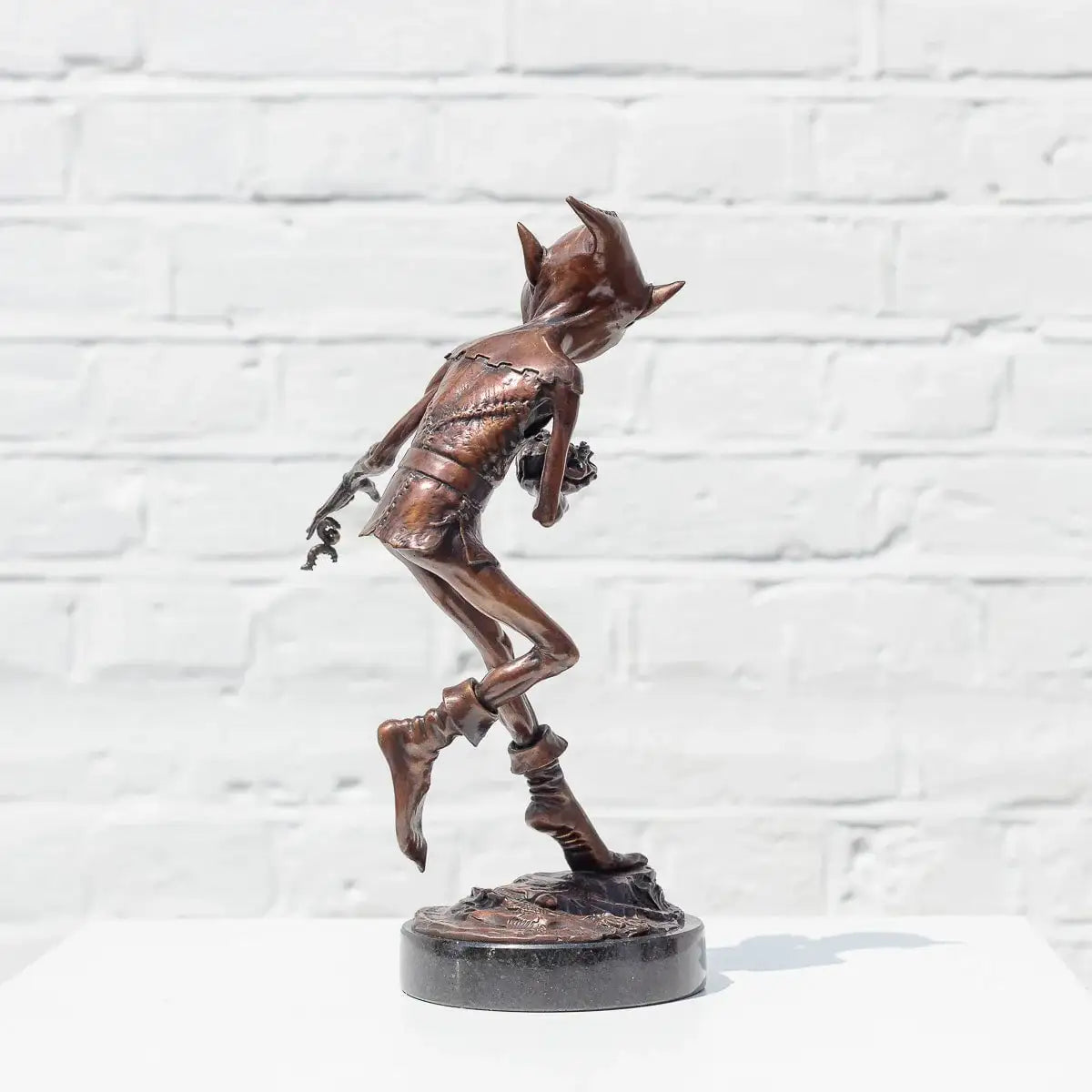 Caterpillar Spiller - Bronze Sculpture (Miniature) - Edition by artist David Goode - Wyecliffe Galleries