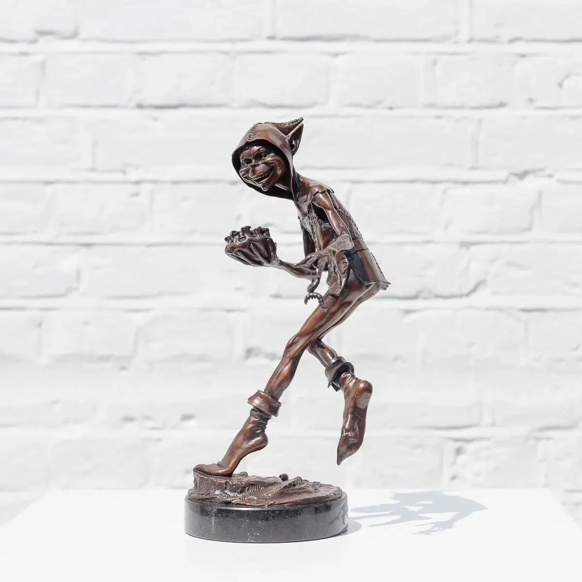 Caterpillar Spiller - Bronze Sculpture (Miniature) - Edition by artist David Goode - Wyecliffe Galleries