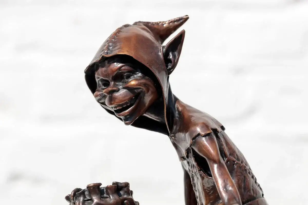 Caterpillar Spiller - Bronze Sculpture (Miniature) - Edition by artist David Goode - Wyecliffe Galleries