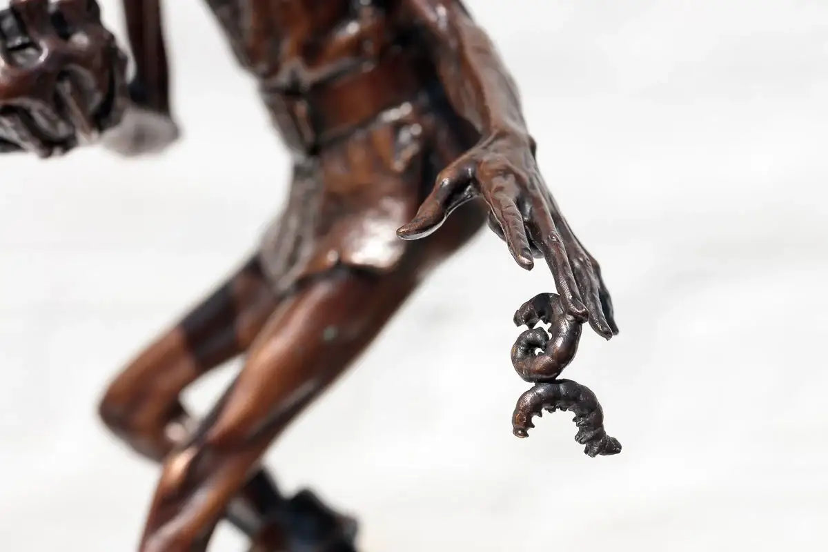 Caterpillar Spiller - Bronze Sculpture (Miniature) - Edition by artist David Goode - Wyecliffe Galleries