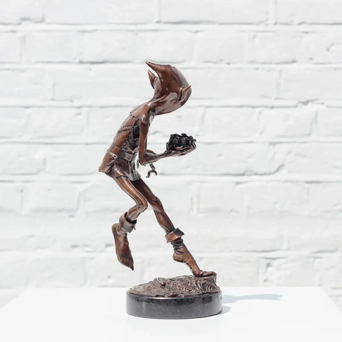 Caterpillar Spiller - Bronze Sculpture (Miniature) - Edition by artist David Goode - Wyecliffe Galleries