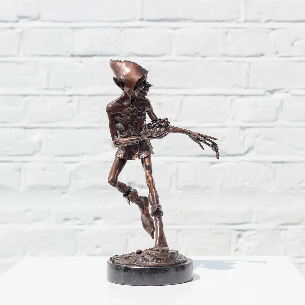 Caterpillar Spiller - Bronze Sculpture (Miniature) - Edition by artist David Goode - Wyecliffe Galleries