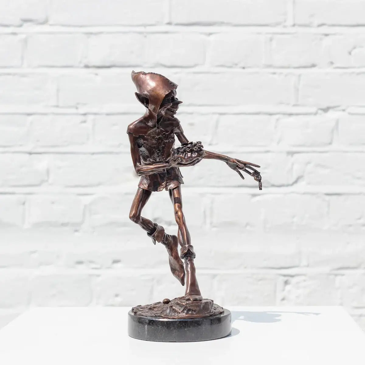 Caterpillar Spiller - Bronze Sculpture (Miniature) - Edition by artist David Goode - Wyecliffe Galleries