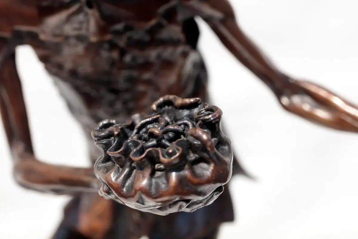 Caterpillar Spiller - Bronze Sculpture (Miniature) - Edition by artist David Goode - Wyecliffe Galleries