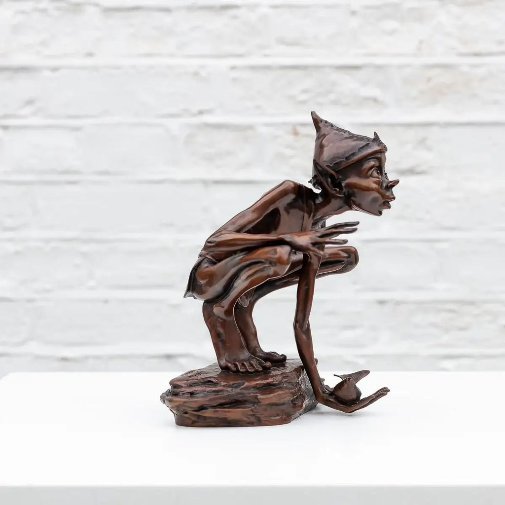 Caught in the Act - Bronze Sculpture (Miniature) - Edition by artist David Goode - Wyecliffe Galleries