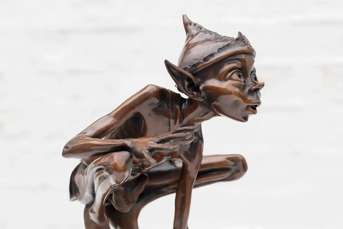 Caught in the Act - Bronze Sculpture (Miniature) - Edition by artist David Goode - Wyecliffe Galleries
