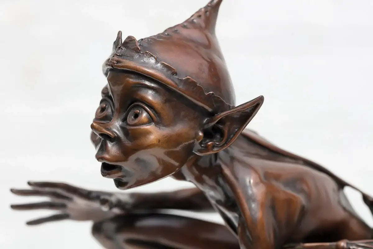 Caught in the Act - Bronze Sculpture (Miniature) - Edition by artist David Goode - Wyecliffe Galleries