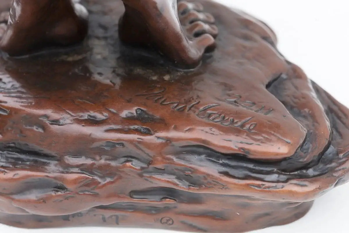 Caught in the Act - Bronze Sculpture (Miniature) - Edition by artist David Goode - Wyecliffe Galleries