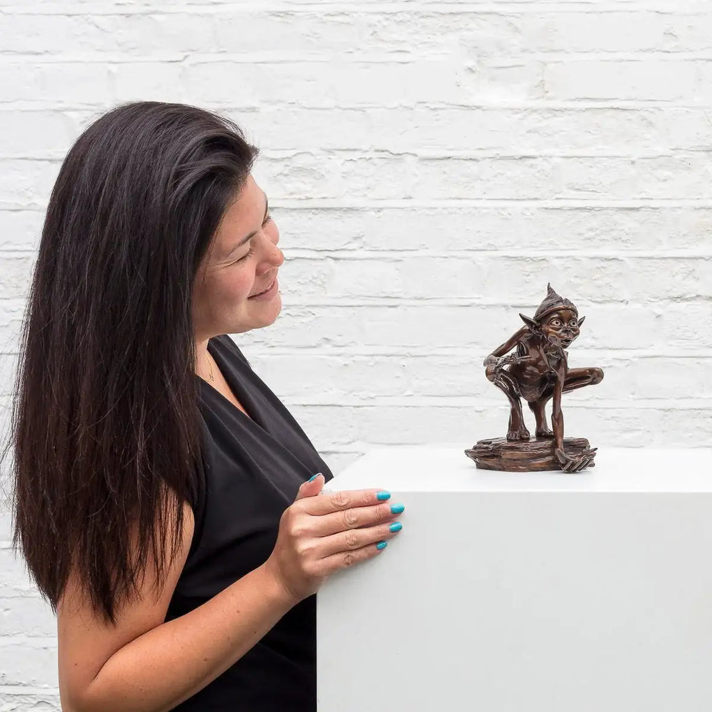 Caught in the Act - Bronze Sculpture (Miniature) - Edition by artist David Goode - Wyecliffe Galleries