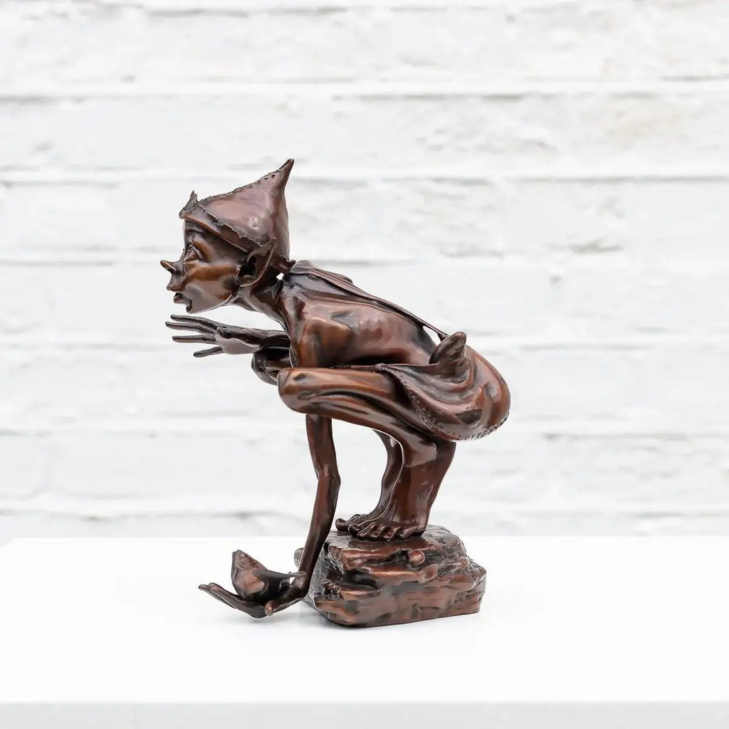 Caught in the Act - Bronze Sculpture (Miniature) - Edition by artist David Goode - Wyecliffe Galleries