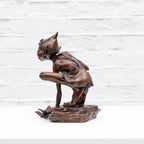 Caught in the Act - Bronze Sculpture (Miniature) - Edition by artist David Goode - Wyecliffe Galleries
