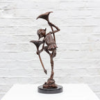 Goblin With Mushrooms - Bronze Sculpture (Miniature) - Edition by artist David Goode - Wyecliffe Galleries