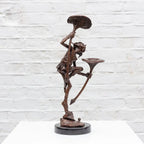 Goblin With Mushrooms - Bronze Sculpture (Miniature) - Edition by artist David Goode - Wyecliffe Galleries